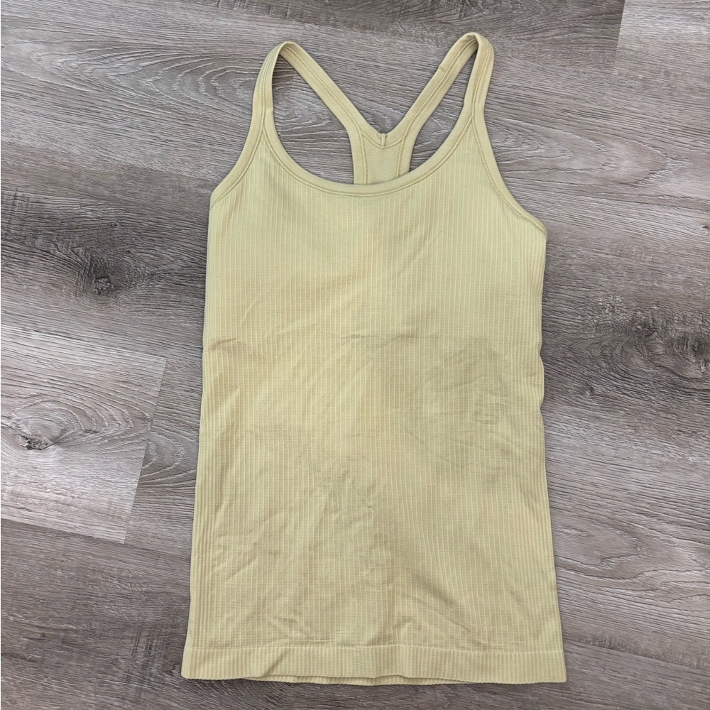 Lululemon Ebb to Street Green Fern size 6 - Lululemon Tank top lime green - Picture 3 of 10